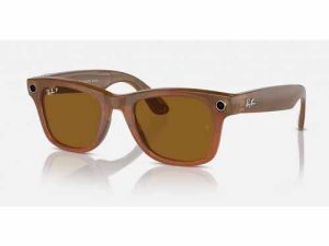 عینک هوشمند ری بن متا RAY-BAN META مدل ویفرر رنگ کارامل براق